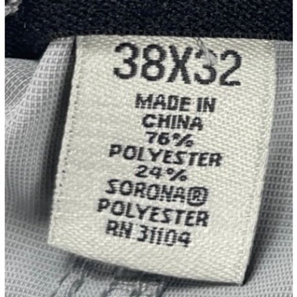 Ocean & Coast Gray Pants Men's 38x32 Sorona Polyester Stretch Casual NWT - Picture 5 of 8